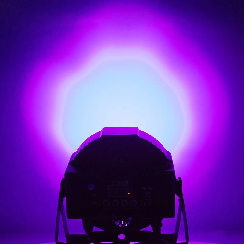 SHEHDS LED Flat Par 7x18W RGBWA UV Light DMX512 6-10CH Stage Light Stroboscope For Home Entertainment Professional Stage - Image 6